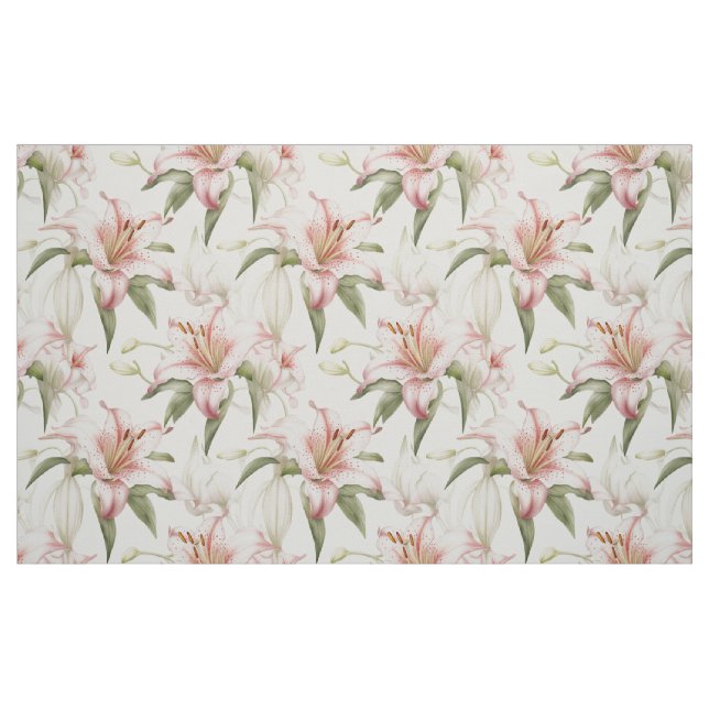 Lovely Lily pattern Fabric (Fat Quarter)
