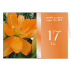 Lovely Lily Wedding Table Number Card