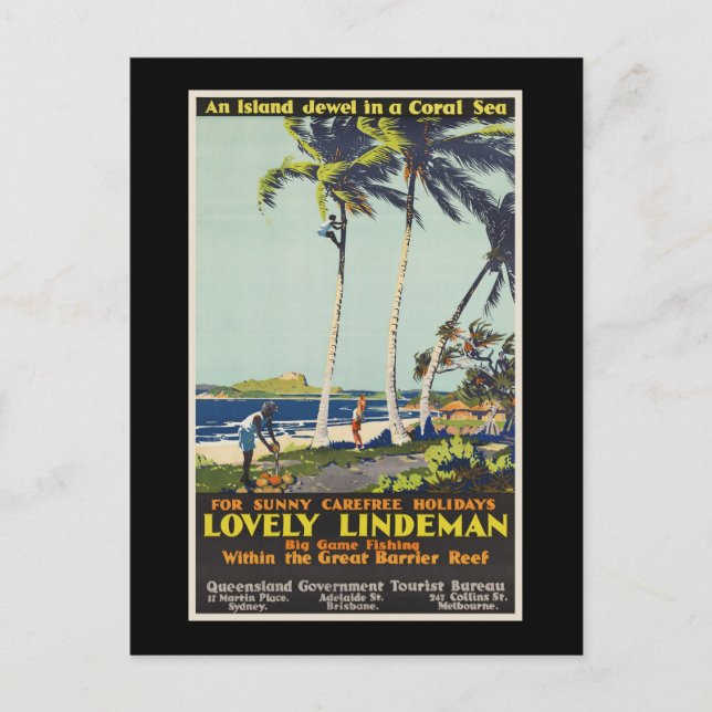 Lovely Lindeman Great Barrier Reef Postcard (Front)