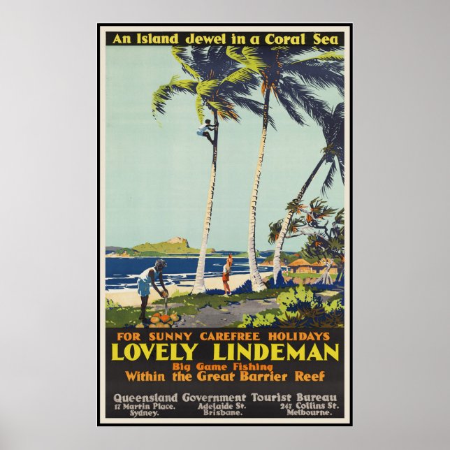 Lovely Lindeman Great Barrier Reef Poster (Front)