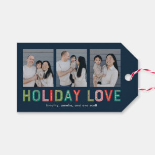 Lovely Lines Holiday Photo Christmas Gift Tags