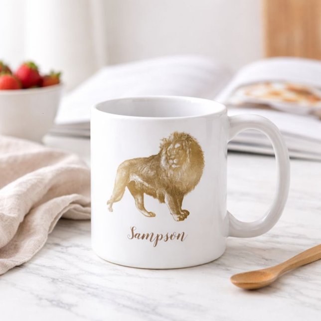 Lovely Lion Coffee Mug (Creator Uploaded)