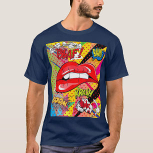 Lovely Lips Retro Pop Art  for Artists T-Shirt