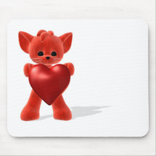 lovely little fox mouse mat