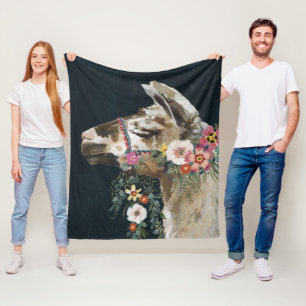 Lovely Llama Fleece Blanket