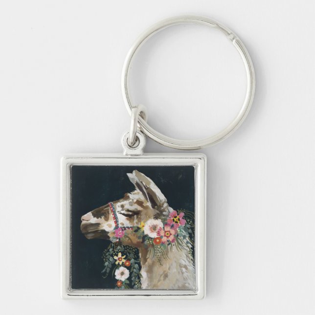 Lovely Llama Key Ring (Front)