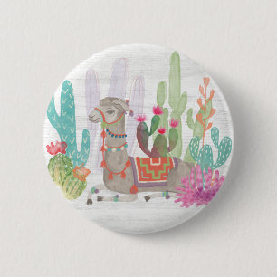 Lovely Llamas I 6 Cm Round Badge