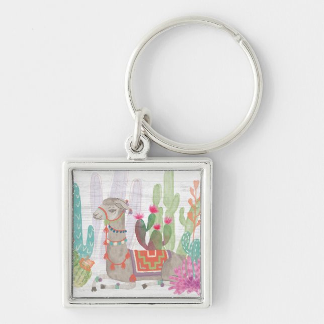 Lovely Llamas I Key Ring (Front)