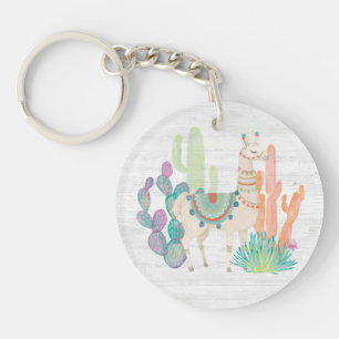 Lovely Llamas II Key Ring