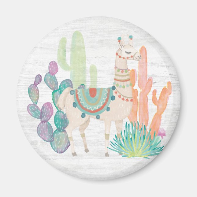 Lovely Llamas II Magnet (Front)