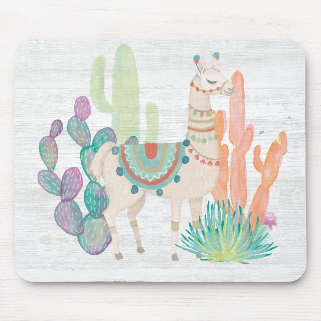 Lovely Llamas II Mouse Mat (Front)