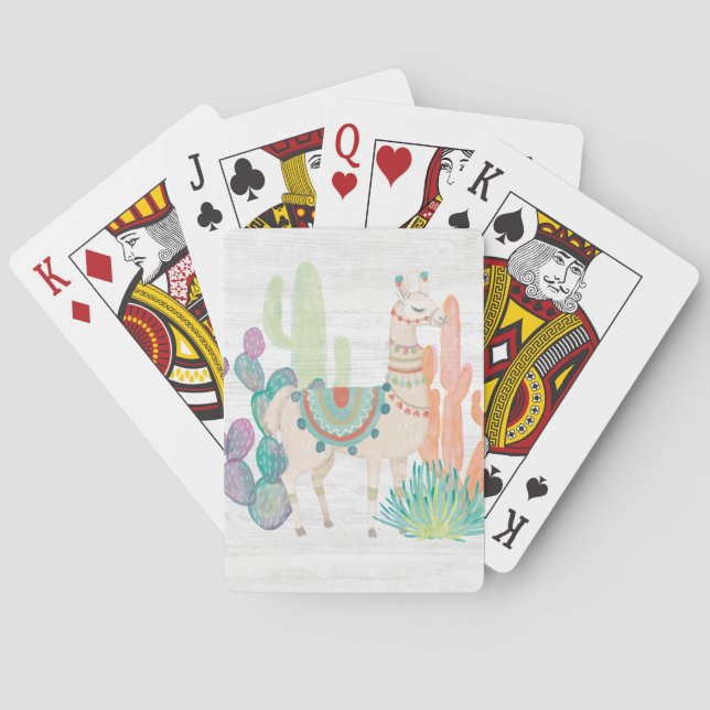 Lovely Llamas II Playing Cards (Back)