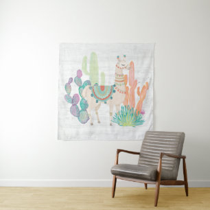 Lovely Llamas II Tapestry