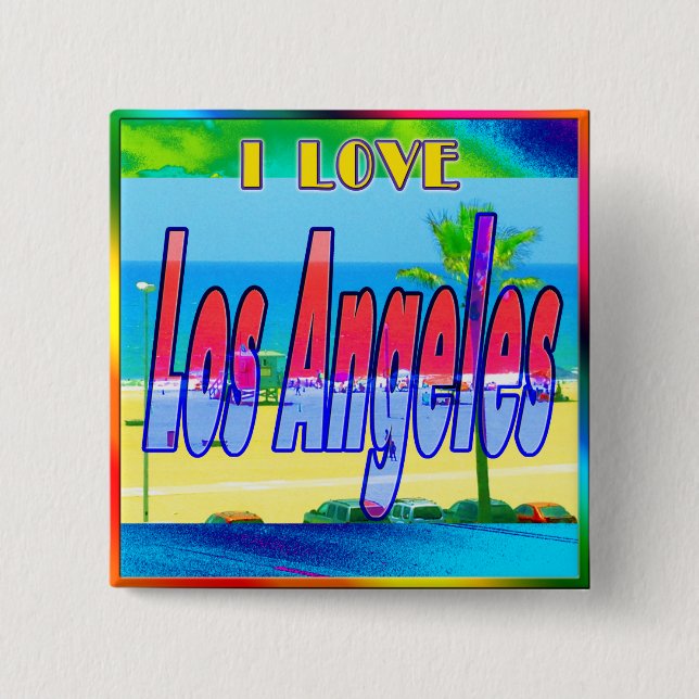 "Lovely Los Angeles 2" Button (Front)