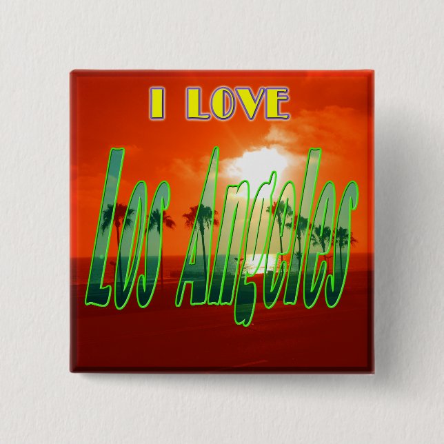 "Lovely Los Angeles" Button (Front)