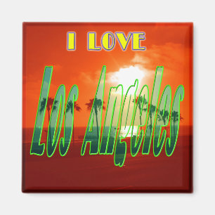 "Lovely Los Angeles" Magnet