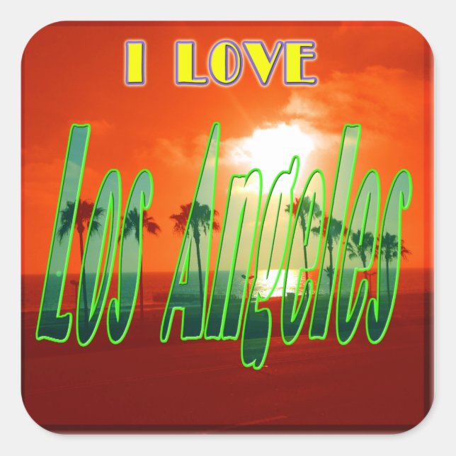 "Lovely Los Angeles" Sticker (Front)