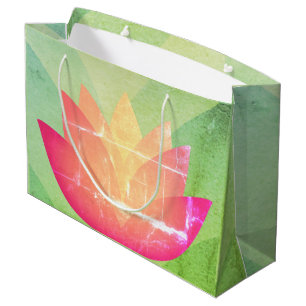 Lovely Lotus Flower Large Gift Bag
