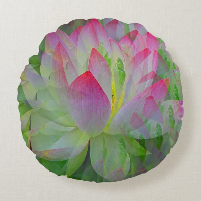 Lovely Lotus....... Round Cushion (Front)