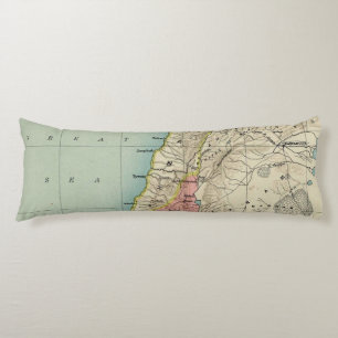 Lovely Map of Israel Body Cushion