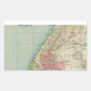 Lovely Map of Israel Rectangular Sticker