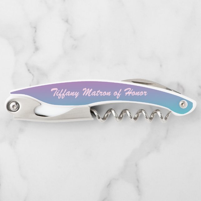 Lovely Matron of Honour Personalise Corkscrew (Front)