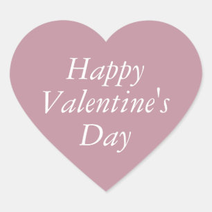 Lovely Mauve - Pink Heart Valentine's Sticker