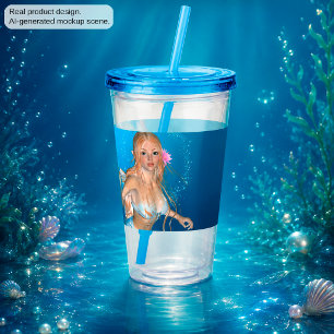 Lovely Mermaid Acrylic Tumbler