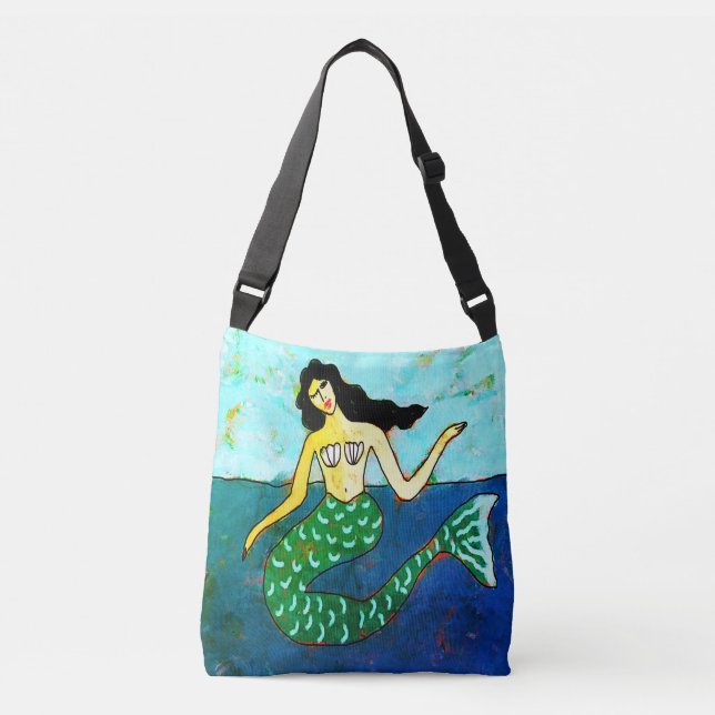 Lovely Mermaid Beach Bag (Front)
