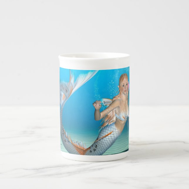 Lovely Mermaid Bone China Mug (Front)