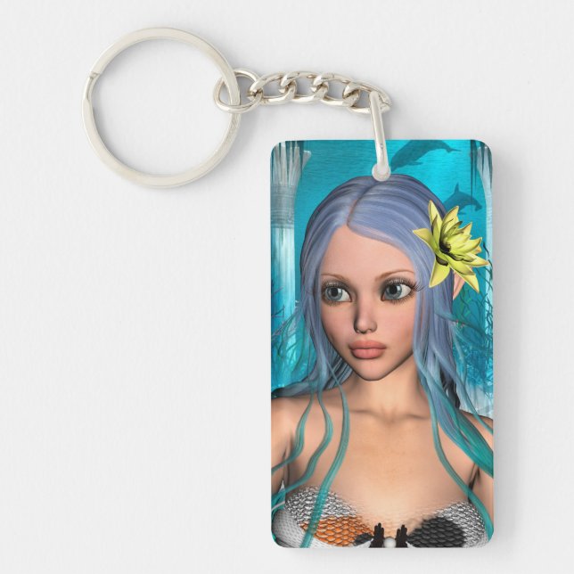 Lovely Mermaid Key Ring (Front)