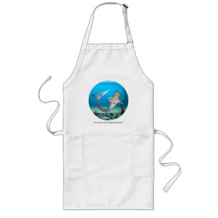 Lovely Mermaid Long Apron