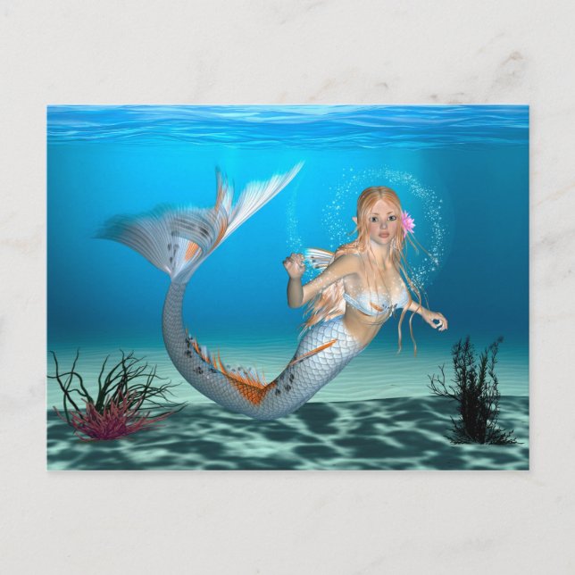 Lovely Mermaid Postcard (Front)