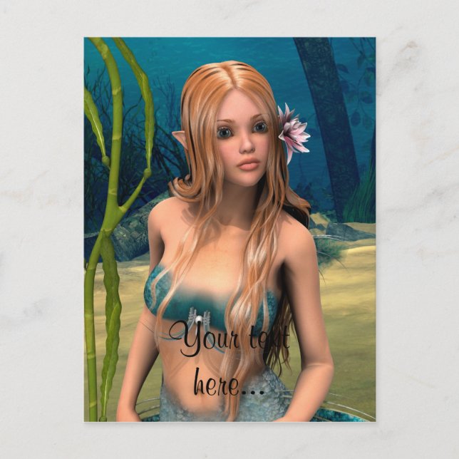 Lovely Mermaid Postcard (Front)