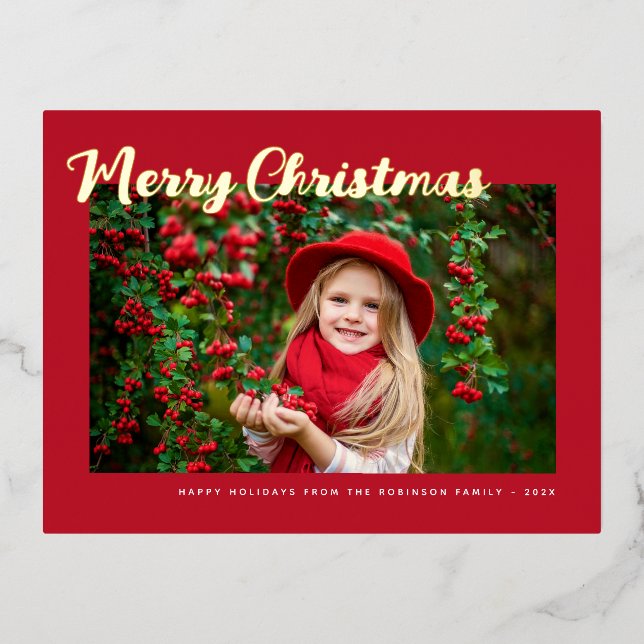 lovely merry christmas greeting card (Front)