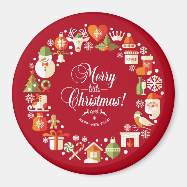Lovely Merry Little Christmas | Magnet (Front)