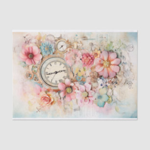 Lovely Mixed Media in Soft Pinks and Blues Tissue Paper