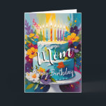 Lovely mom happy birthday cake birthday card mum<br><div class="desc">Designed by The Arty Apples Limited




generativecontent</div>
