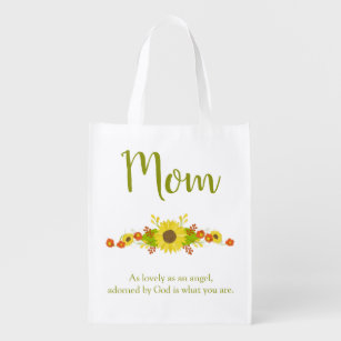 sunflower reusable shopping bolsas