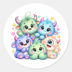 Lovely Monsters Kids Stickers