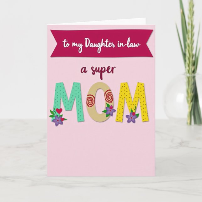 Lovely Mother Tribute Card (Front)