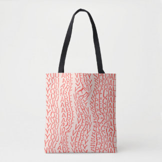 Lovely motivational inscription: you are very spec tote bag
