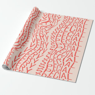 Lovely motivational inscription: you are very spec wrapping paper