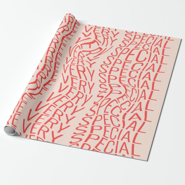 Lovely motivational inscription: you are very spec wrapping paper (Unrolled)