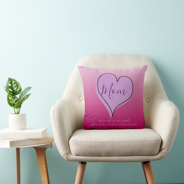 Lovely Mum Heart Cushion (Chair)