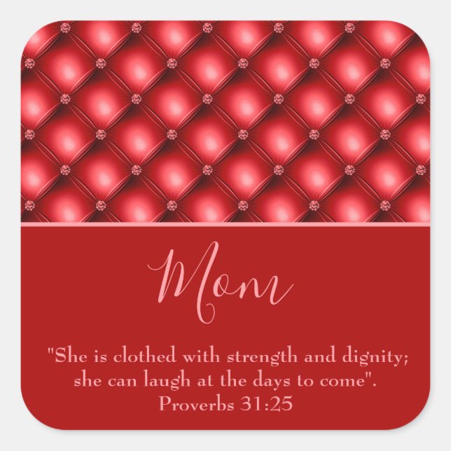 Lovely Mum Red Sticker (Front)