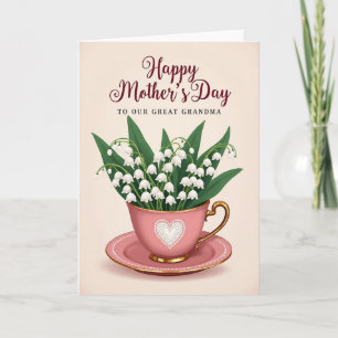 Lovely Mum Tea Party Day Card
