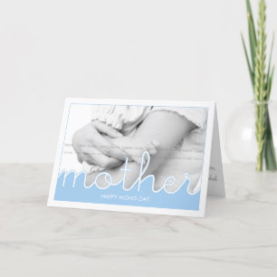 Lovely Mum's Day Photo Greeting Cards   Cut Outs