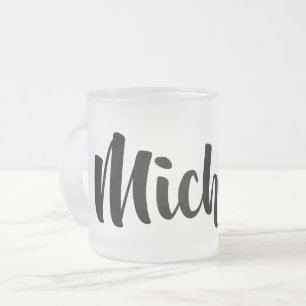 Lovely Name Frosted Glass Coffee Mug