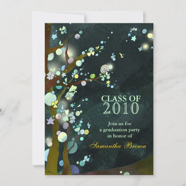 Lovely Night: Graduation Party Invitations (Front)
